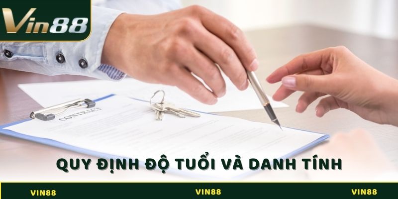 Quy định về độ tuổi và xác minh danh tính trong điều khoản sử dụng